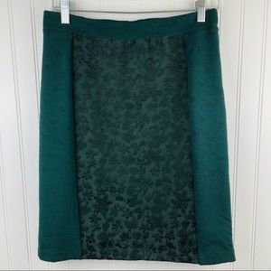 Anthropologie Moulinette Soeurs Piana Green Pencil Skirt Size 10